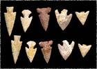 Ancient art P.F. Wulff collection: 5 Indian neolithic hardstone projectile points -