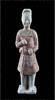 Asian art Tang Dynasty pottery figure of a Soldier or Attendant 7th-10th cent AD -