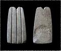 Ancient art Fine blackstone Egyptian two-fingers amulet, Late period -