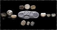 Ancient art Lot of 5 scaraboid stamp seals and 1 Sasanian, 2nd. mill.BC-500 AD -