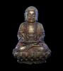 Asian art Massive Gilt Chinese bronze figure of Buddha, Ming Dynasty c 16th -