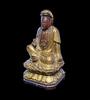 Asian art Fine quality laquered and gilt figure of Guanyin, Qing Dynasty -
