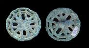 Ancient art Large Bactrian openwork bronze seal w cross, 3rd. mill. BC -