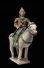 Asian art XXXL 55 cm tall Chinese Tomb pottery Horseman Ming Dynasty, 1368-1644 -