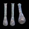 Ancient art Lovely large Roman green glass flask w iridescence, 1st.-3rd. cent. -