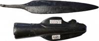 Ancient art Pair of rare German La T?ne culture bronze lances, c. 5th. cent. BC -