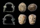 Ancient art Lot of 3 Roman and Parthian antiquities, fibula, pottery 100BC-300AD -