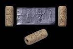 Ancient art Achaemenid stone cylinder seal, mid 1st. millenium BC -