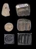 Ancient art Pair of attractive stone stamp seals, Mesopotamia, 5th.-2nd,. mill BC -