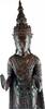 Asian art Large Thai bronze & silver sculpture of Buddha, Ayutthaya, 18th. cent. -