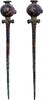 Ancient art High quality large Luristan bronze cloak pin w poppy finial, 1000 BC -