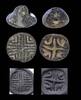Ancient art Pair of fine quality Mesopotamian stamp seals, Ubaid, 4th. mill. BC -