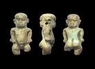 Ancient art Massive Janiform Egyptian faience figure of Pateikos -