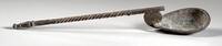 Ancient art Rare large Roman silver spoon in excellent condition, 4th.-6th cent! -