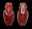 Ancient art Rare and interesting Carnelian amulet for Osiris, New Kingdom. -
