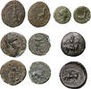 Ancient coins Greek coins: Nice group of Ionian bronze coins, issues from Magnesia, Miletos and Ephesos -