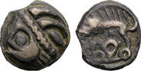 Ancient coins Celtic, Leuci (Gallia Belgica) Billon Potin stater, 75 BC - 50 BC -