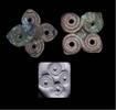 Ancient art Interesting bronzeage seal with spiral ornamentation, 1st. mill. BC -