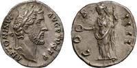 Ancient coins Roman Imperial: Antoninus Pius AR Denarius in choice EF -