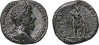 Ancient coins Roman Imperial: Marcus Aurelius (AD 161-180). AE sestertius w Mars, good VF -