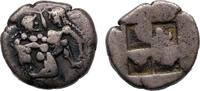 Ancient coins ISLANDS off THRACE, Thasos. Circa 500-480 AR silver Third Stater â Drachm - R! -