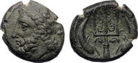 Ancient coins Specialist Greek Syracuse collection: Rare Hieron II Ã - trident w large dolphins! -