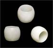 Asian art Nice white jade Chinese Qing Dynasty Archers ring -