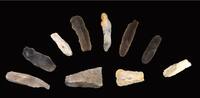 Ancient art Interesting collection of Danish Mesolithic Blades and Axes!! -