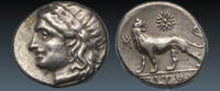 Ancient coins Greek coins: Splendid IONIA, Miletos. Circa 310-281 BC. AR silver Didrachm - EF! -