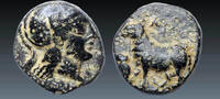 Ancient coins Greek coins: Ionia, Klazomenai AE 4th century BC, -