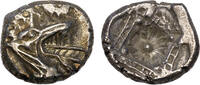 Ancient coins Greek coins. Nice Kindya / CARIA, Halikarnassos AR silver Hekte with monster -