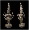 Asian art Fine large 11 head Avalokitesshvara bronze Buddha, Nepalese 19th.c. -