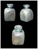 Ancient art Superb square Roman Glass flask w iridescence, Published! -