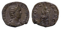 Ancient coins Roman Imperial: Otacilia Severa. Augusta, AD 244-249. Ã Sestertius - EF! -