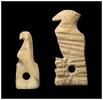 Ancient art Adorable Egyptian bone amulets of Birds of Prey, 1st. mill. BC -