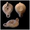 Ancient art Nice Roman Imperial terracotta oil lamp, c. 3rd. century AD -