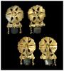 Ancient art Pair of large Elaborate Gold earrings, Byzamtine, c. 5th.-8th. cent. -