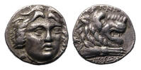 Ancient coins Greek coins: Splendid Caria Knidos silver AR didrachm or stater with Helios - RR! -