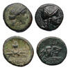 Ancient coins Greek coins: Pair of attractive bronze coins of Piene and Lesbos -
