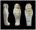 Ancient art Egyptian Late Period - Ptolemaic faience Ushabti w hieroglyphs -