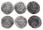 Ancient coins Sasanian coins: Set of three high grade silver drachms, 7th. century AD -
