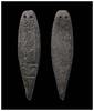 Ancient art Attractive engraved bronze strap end Anglo-Saxon / Viking period -