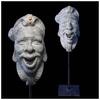 Medieval & later artifacts Large bronze Appliqué of fools mask, Europe, c. 17th. cent. -