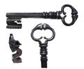 Medieval & later artifacts High quality Italian money chest or box iron key, mid. 17th. century -