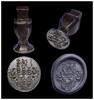 Medieval & later artifacts Massive early Heraldic iron seal, Middle European, 17th. century -