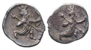 Ancient coins PERSIA, Satraphy of Cilicia Mallos Achaemenid Empire. Darios III. Circa 390-385 BC. AR Obol - Choice EF! -