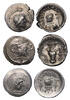 Ancient coins ARABIA FELIX, Himyarites & Sabaeans. Saba'. 1st century AD. fine lot of three AR silver Units (3) -