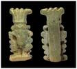 Ancient art Egyptian faience amulet in the form of the Bes the dwarf - intact! -