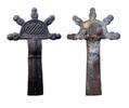 Medieval & later artifacts 6th. century Ostrogothic radiate-headed bow brooch -