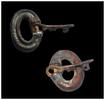Medieval & later artifacts Rare and exceptional bronze Swivel key, Viking - Medieval period -